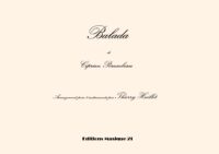 Porumbescu: Balada, transcription and harmonization for 8 instruments by Thierry Huillet
