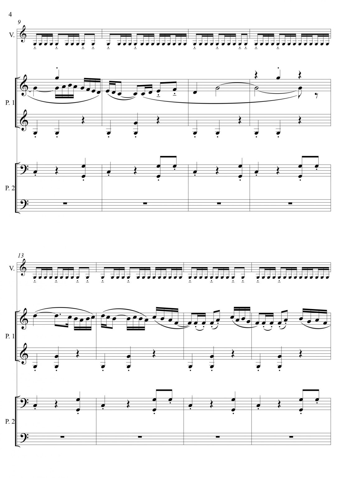 Ravel: Boléro - Score - partition transcription Thierry Huillet