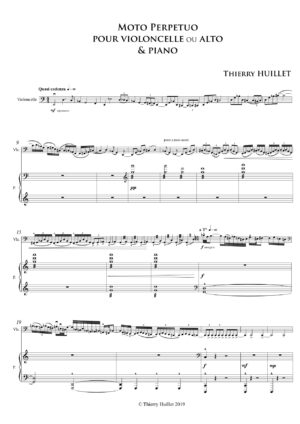 extract of Moto Perpetuo score