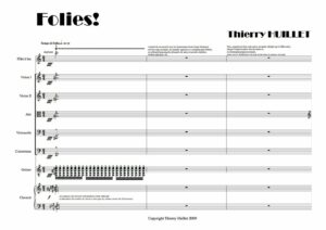 Huillet: Folies!, for baroque orchestra – Opus 45