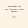 Thierry HUILLET Moto perpetuo for cello and piano (or viola and piano) - Opus 110
