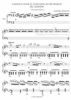 2 Cadences for Haydn’s Piano Concerto Hob.XVIII:11 – Opus 94