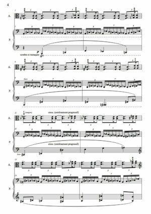 Huillet: 5 Haïku, for viola and piano - Opus 60 - Image 3