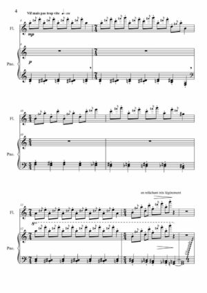 Huillet: 7 Haïku, for flute and piano - Opus 63 - Image 3