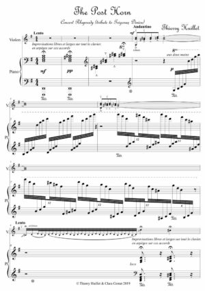 The Post Horn, for violin and piano – Opus 96