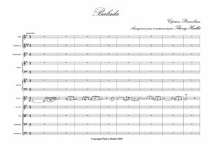 Porumbescu: Balada, transcription and harmonization for 10 instruments by Thierry Huillet – Opus 40b