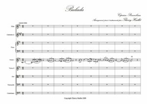 Porumbescu: Balada, transcription and harmonization for 8 instruments by Thierry Huillet  – Opus 40e