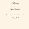 Porumbescu: Balada, transcription and harmonization for piano, violin and cello (or clarinet) by Thierry Huillet - Opus 40a
