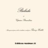 Porumbescu: Balada, transcription and harmonization for violin and string orchestra (optional flute) by Thierry Huillet - Opus 40c