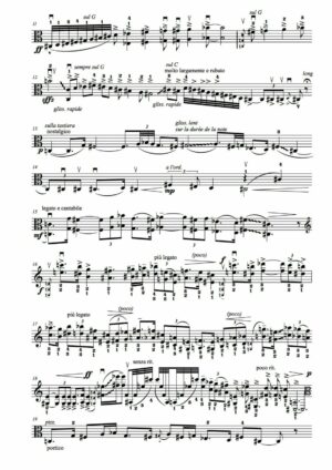Huillet: Balade, for solo viola - Opus 50 - Image 3