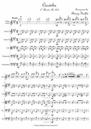 Ciocârlia (The Lark), for violin and string orchestra – Opus 103a