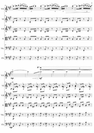 Ciocârlia (The Lark), for violin and string orchestra - Opus 103a - Image 3