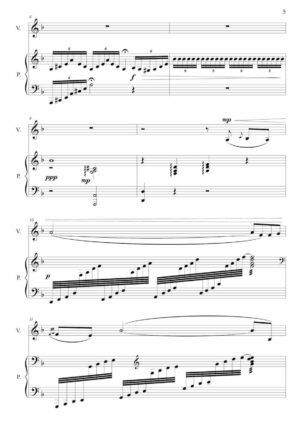 Monti: Csardas for violin and piano + Huillet improvisations  - Opus 118 - Image 3
