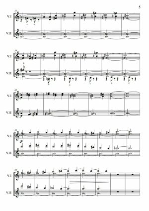Huillet: Duo n°1, for 2 violins - Opus 21 - Image 3