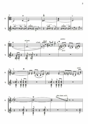 Huillet: Elégie & Perpetuum mobile, for viola with easy violin accompaniment - Opus 22 - Image 3