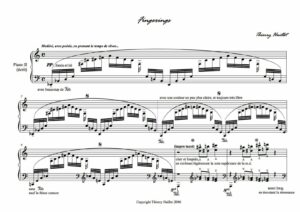 Huillet: Fingerings, for piano 4 hands (2 hands written, 2 hands improvised) – Opus 25