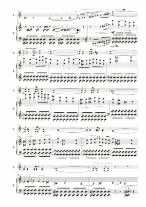 Huillet: La Cigale et la Fourmi, n°1 from 7 Fables de La Fontaine, for violin and piano  - Opus 68 - Image 3