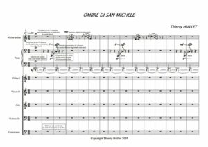 Huillet: Lagune for violin, piano and string orchestra – Opus 19