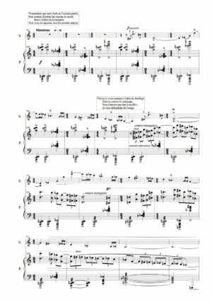 Huillet: Le Chêne et le Roseau, n°5 from 7 Fables de La Fontaine, for violin and piano  - Opus 68 - Image 3
