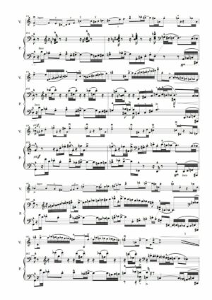 Huillet: Les deux Coqs, n°6 from 7 Fables de La Fontaine, for violin and piano - Opus 68 - Image 3
