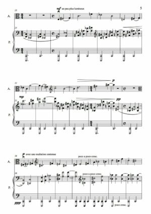 Huillet: Metta, for viola and piano - Opus 47 - Image 3