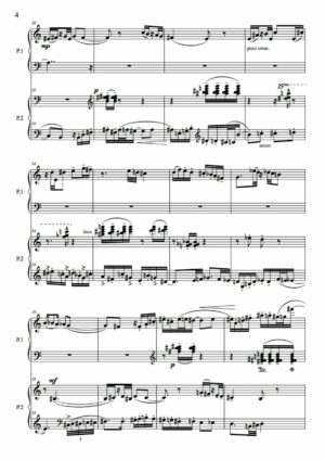 Huillet: Pianos-Fuga-Tango, for 2 pianos- Opus 4 - Image 3