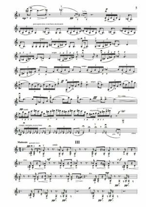 Huillet: Sans titre pour violon et archet, for solo violin - Opus 9 - Image 3