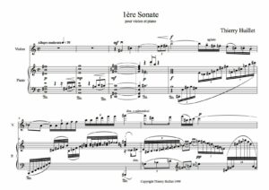 Huillet: 1st Sonata for violin and piano – Opus 1