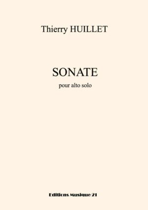 Huillet: Sonate for solo viola – Opus 80