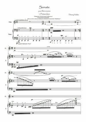 Huillet:Sonate for flute and piano – Opus 55