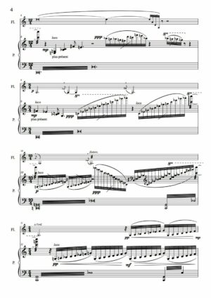 Huillet:Sonate for flute and piano - Opus 55 - Image 3