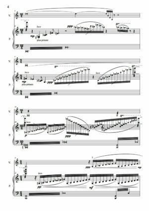 Huillet: Sonate de lune, for violin and piano - Opus 62 - Image 3