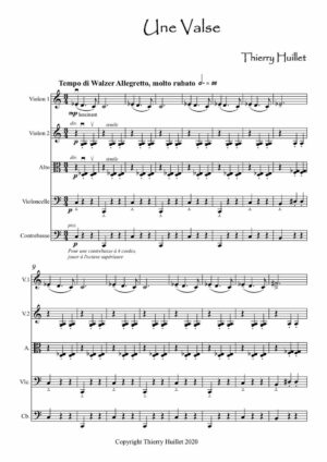 Une Valse pour orchestre d’enfants – Opus 108