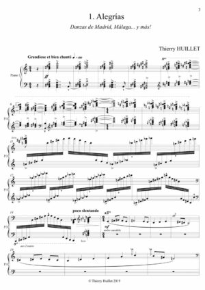 Voyage en Espagne, for 2 pianos (individual score for each piano) - Opus 93 - Image 2