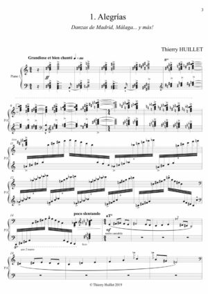 Voyage en Espagne, for 2 pianos (individual score for each piano) – Opus 93