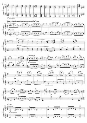 Voyage en Espagne, for 2 pianos (individual score for each piano) - Opus 93 - Image 3