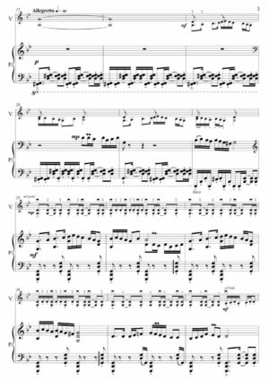 Voyage Rhapsody, for violin and piano - Opus 100 - Image 3