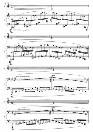 Thierry HUILLET  “La légende d’une Ville lointaine” opus 116, for violin and piano - Image 3