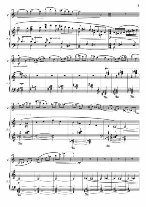 Thierry HUILLET  “L’amour d’une Reine” opus 115, for violin and piano - Image 3