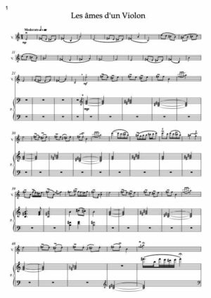 Thierry Huillet – “Les âmes d’un Violon” opus 114, for violin and piano