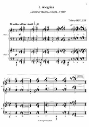 Voyage en Espagne, for 2 pianos (2 pianos score) opus 93