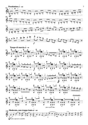 Thierry HUILLET “Poème rhapsodique” opus 119, for solo violin - Image 3
