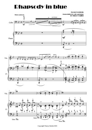 Gershwin: Rhapsody in Blue (piano cello) – Opus 56a